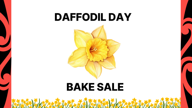 Our Daffodil Day Bake Sale 